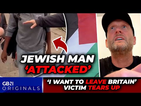 Thumbnail for WATCH: Jewish man 'ATTACKED' as Gaza mob RIPS down hostage photos as victim vows to FLEE Britain