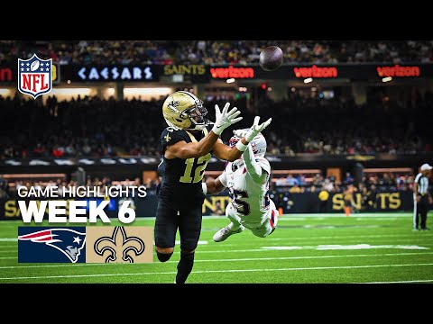 Thumbnail for New England Patriots vs New Orleans Saints Game Highlights | 2025 NFL Season Week 6
