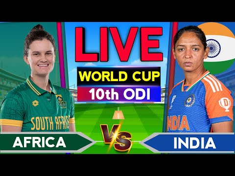 Thumbnail for 🔴LIVE - India w vs South Africa w Live | Cricket Live Score & Commentary | Ind  W vs SA W Worldcup