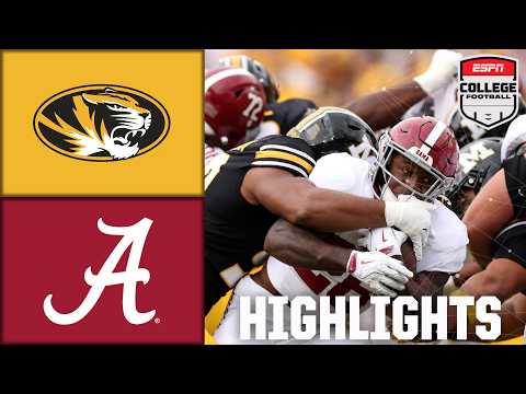 Thumbnail for Alabama Crimson Tide vs. Missouri Tigers | Full Game Highlights | ESPN College Football