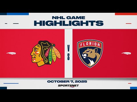 Thumbnail for NHL Highlights | Blackhawks vs. Panthers - October 7, 2025
