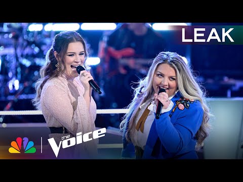 Thumbnail for Aubrey Nicole and Cori Kennedy's Show-Stopping Duet of "Somethin' Bad" | The Voice Battles | NBC