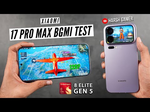 Thumbnail for Xiaomi 17 Pro Max Unboxing & BGMI Test | SD 8 Elite Gen 5 The Real Gaming Beast 🔥