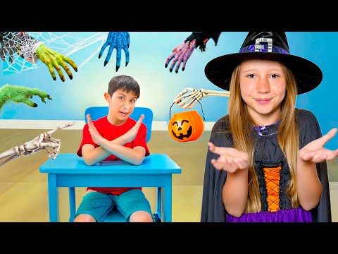 Thumbnail for Nastya and costumed Halloween at school