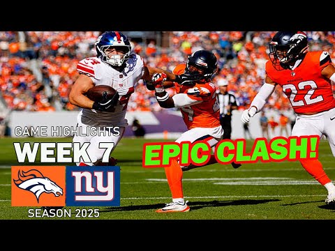 Thumbnail for New York Giants vs. Denver Broncos vs.  Full Highlights | NFL Highlights 2025