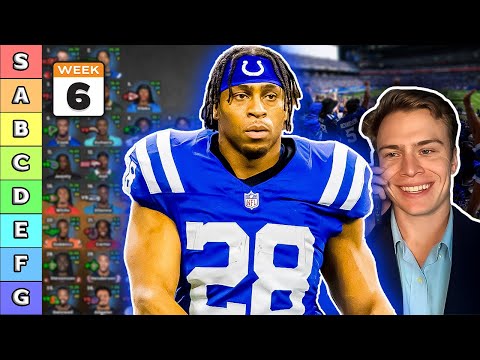 Thumbnail for Top 40 Running Back Rankings & Tiers - Week 6 Fantasy Football