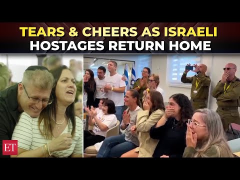 Thumbnail for IDF welcomes freed Israeli hostages; Tears, cheers and emotional reunions as hostages return home
