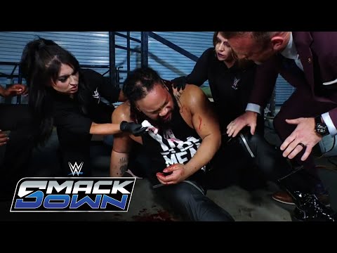 Thumbnail for Jacob Fatu gets TAKEN OUT backstage: SmackDown highlights, Oct. 17, 2025