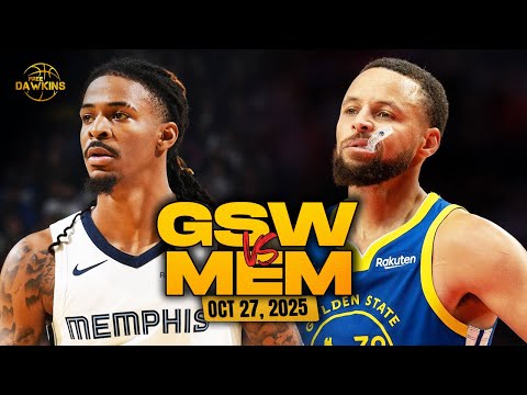 Thumbnail for Golden State Warriors vs Memphis Grizzlies Full Game Highlights | Oct 27, 2025 | FreeDawkins