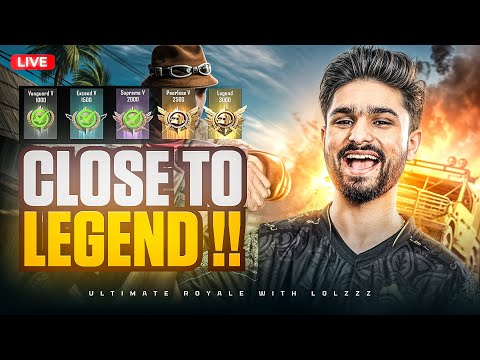 Thumbnail for SERIOUS RANK PUSH IN ULTIMATE ROYALE | LEGEND KAB HOGA? | BGMI LIVE