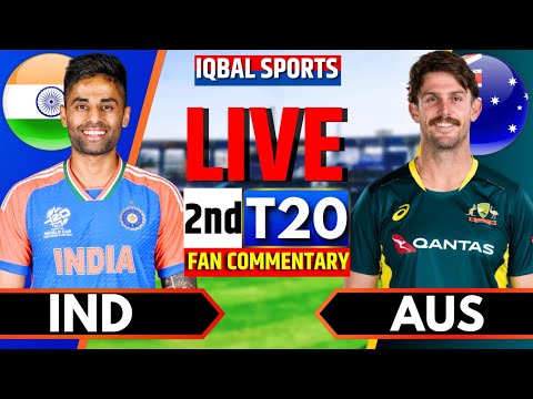 Thumbnail for 🔴IND vs AUS 2nd T20 | 2nd Innings | Live Cricket Match Today | India vs Australia, Iqbal Sports Live