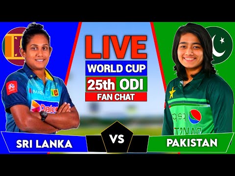 Thumbnail for Sri Lanka Women vs Pakistan Women, 25th ODI Match Live | World Cup Cricket Live | SLW vs PAKW