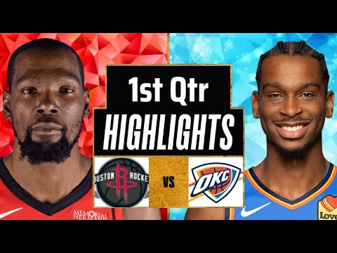 Thumbnail for Oklahoma City Thunder vs Houston Rockets Full Game Highlights 1st Qtr | Otc 21 | 2025 NBA Highlights