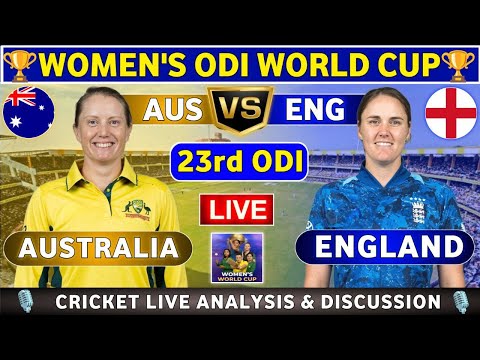Thumbnail for Australia Women vs England Women, 23rd ODI Match Analysis and Discussion ENGW vs AUSW 23rd Match