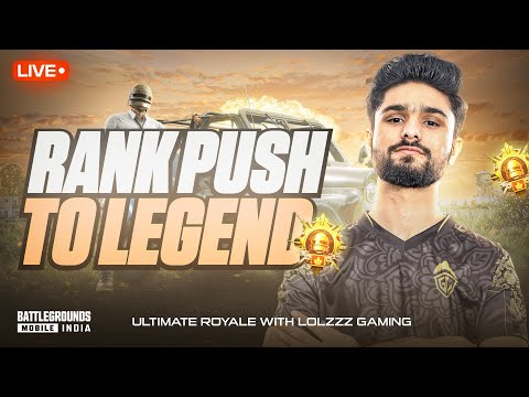 Thumbnail for RANK PUSH TO LEGEND IN ULTIMATE ROYALE | CONQUEROR OR WHAT | BGMI LIVE
