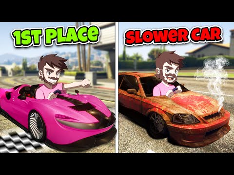 Thumbnail for GTA5, But Everytime You Win Your Car Gets Slower!