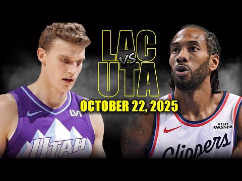Thumbnail for Los Angeles Clippers vs Utah Jazz Full Game Highlights - October 22, 2025 | NBA Season