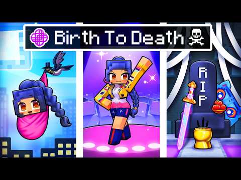 Thumbnail for BIRTH to DEATH of a K-POP DEMON HUNTER in Minecraft!