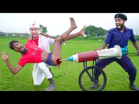 Thumbnail for Must Watch Top New Very Special Trending Comedy Video2025 Injection Video Doctor Epi 81 By #funtv122
