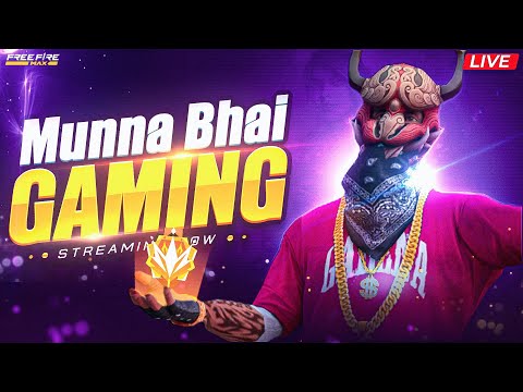 Thumbnail for Grandmaster Lobby Live Rank Push Free Fire Telugu  - Munna Bhai is Live  - Telugu Gaming Live #MBG