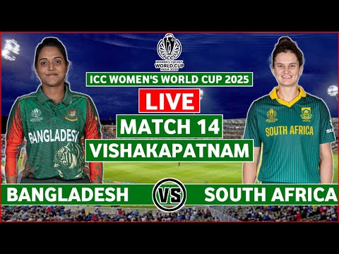 Thumbnail for Bangladesh vs South Africa Live | BAN W vs SA W Live Scores & Commentary | ICC Womens World Cup Live