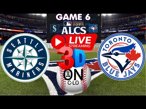 Thumbnail for 🔴Seattle Mariners vs Toronto Blue Jays Game 6 ALCS. Live MLB Baseball. Play by Play, 3D Presentation