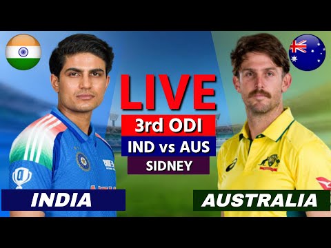 Thumbnail for Live: India vs Australia, 3rd ODI MATCH, Live Cricket Match Today, Cricket Live | IND vs AUS Live