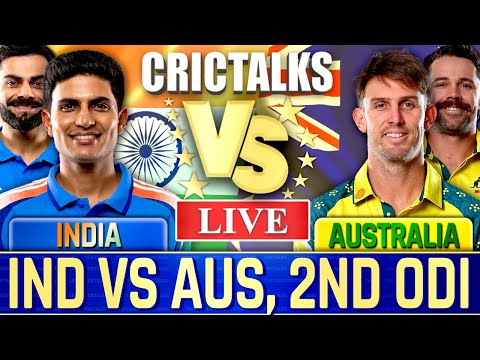 Thumbnail for 🔴 Live: India vs Australia, 2ND ODI, Cricket Live Match Today ,IND vs AUS Live Scores, Commentary