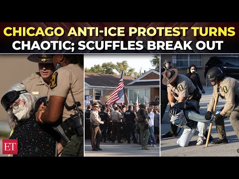 Thumbnail for US Immigration Crackdown | Chaos in Chicago, major scuffles as anti-ICE protesters clash with police