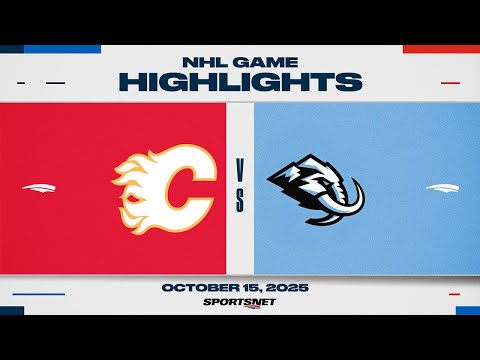 Thumbnail for NHL Game Highlights | Flames vs. Mammoth - October 15, 2025
