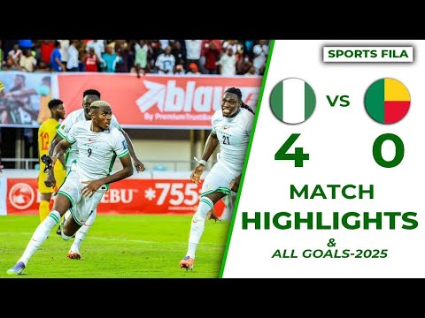 Thumbnail for NIGERIA VS BENIN (4-0)-MATCH HIGHLIGHTS & ALL GOALS-2026 FIFA WORLD CUP QUALIFIERS
