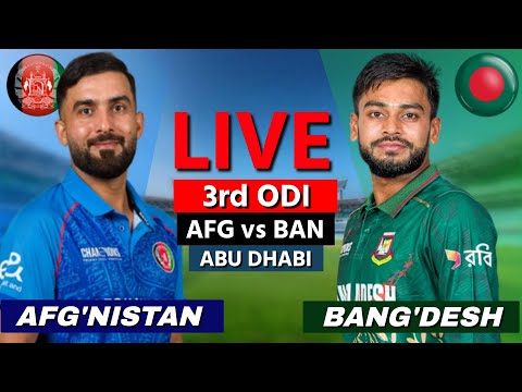 Thumbnail for Bangladesh vs Afghanistan 3rd ODI Match | BAN vs AFG Live Scores & Commentary | BAN BAT