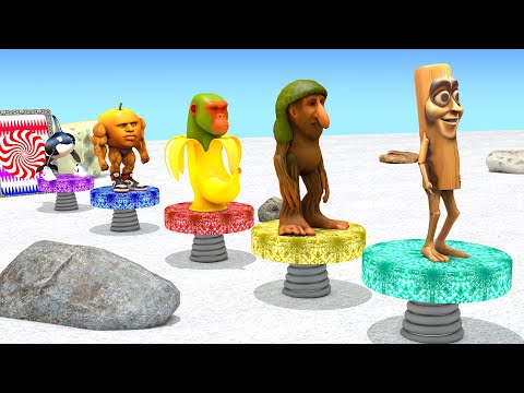 Thumbnail for Long Slide Game With Cow Elephant Gorilla Hippopotamus Tiger 3d Animal Game Funny 3d Animals
