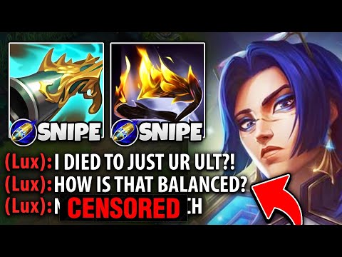 Thumbnail for I GAVE THIS LUX A MENTAL BREAKDOWN WITH ONE SHOT SNIPER CAITLYN! (SHE RAGED ALL GAME)