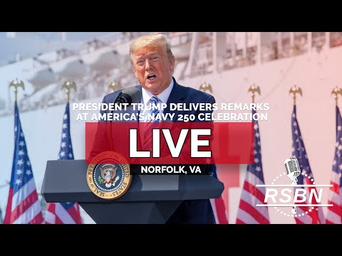 Thumbnail for LIVE REPLAY: President Trump to Deliver Remarks at America's Navy 250 in Norfolk, VA - 10/5/25