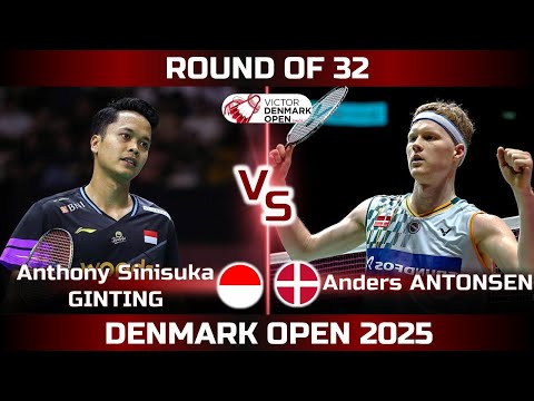 Thumbnail for Anthony Sinisuka GINTING vs Anders ANTONSEN | Denmark Open 2025 Badminton