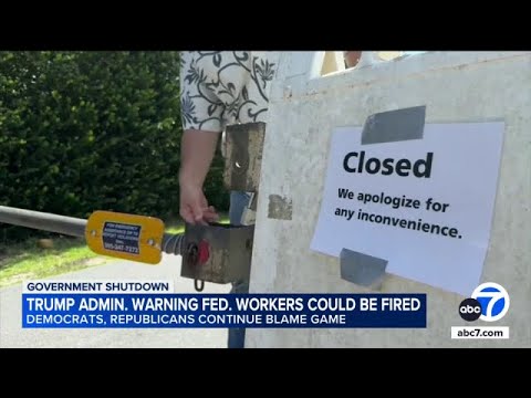 Thumbnail for Government shutdown: Trump says thousands of workers from “Democrat agencies” may be fired
