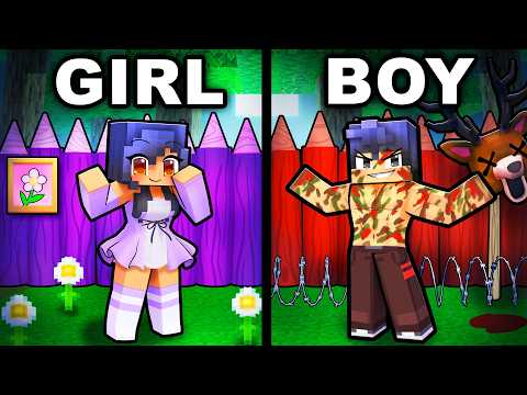 Thumbnail for GIRL VS BOY Base in the FOREST!