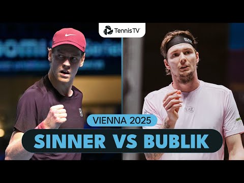 Thumbnail for Jannik Sinner vs Alexander Bublik Quarter-Final Highlights | Vienna 2025