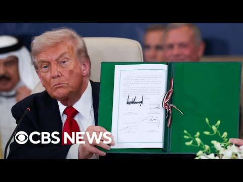 Thumbnail for Trump attends Israel-Hamas peace deal signing in Egypt | Special Report