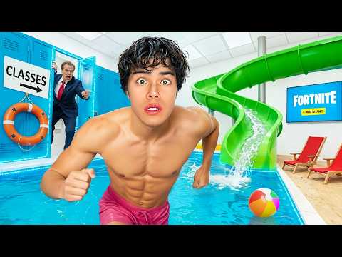 Thumbnail for I Built a Secret Pool In School!