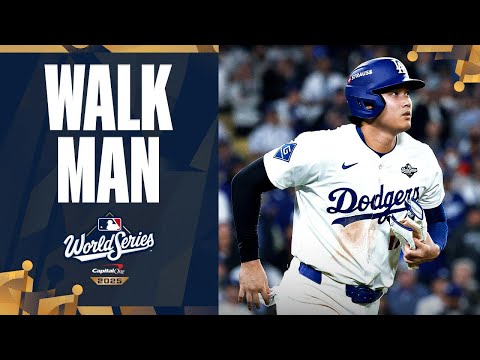 Thumbnail for Shohei Ohtani walks for a FIFTH time! World Series Game 3 goes to the 18th inning!
