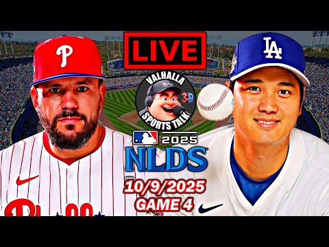 Thumbnail for Los Angeles Dodgers vs Philadelphia Phillies ⚾ MLB Baseball 🟢 MLB Play By Play LIVE STREAM in 3D.