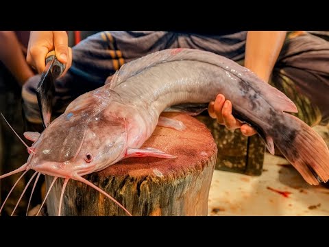 Thumbnail for Amazing Tailapia Fish Cutting in Bangladesh Fish Market | Expert Butcher Skill is live!