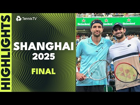Thumbnail for Cousins Arthur Rinderknech vs Valentin Vacherot Historic Final 🏆 | Shanghai 2025 Final Highlights