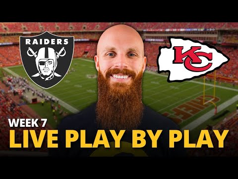 Thumbnail for Raiders vs Chiefs LIVE play by play reaction! | Week 7