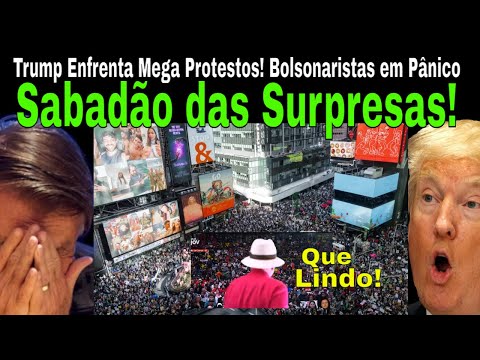 Thumbnail for SABADÃO DAS SURPRESAS! BOLSONARISTAS SE DESESPERAM: TRUMP ENFRENTA MEGA PROTESTOS! LULA: "SÓ LOVE"!