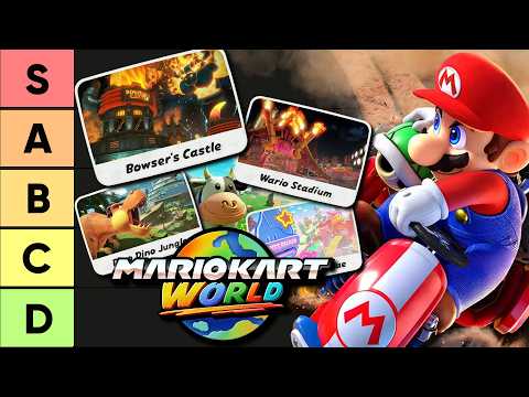 Thumbnail for Ranking ALL 30 Tracks in Mario Kart World! [Tier List]