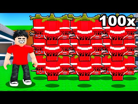 Thumbnail for I Opened 100 Los Strawberry Lucky Blocks in Steal A Brainrot