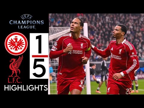 Thumbnail for Liverpool vs Frankfurt 5-1 Highlights & All Goals • UEFA Champions League